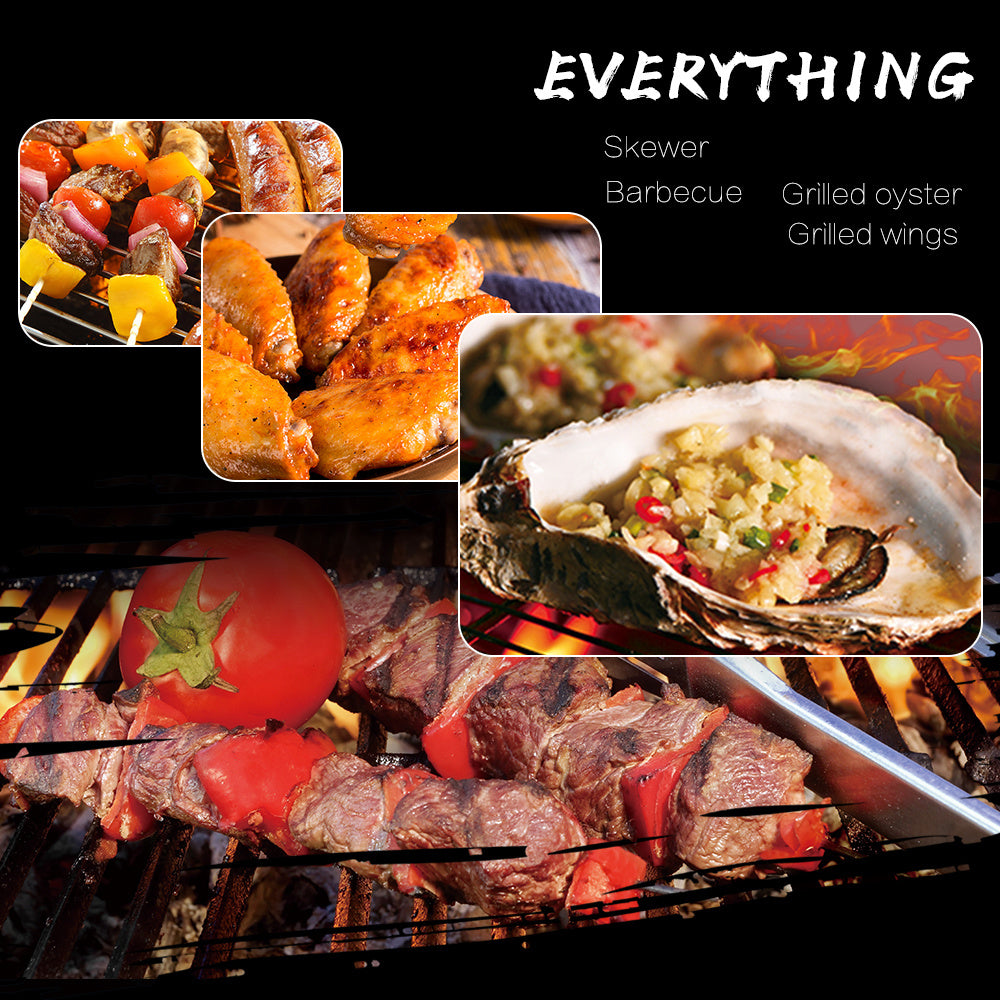 BBQ Grill Folding Stainless Steel Portable Small Barbecue Grill Tool BBQ Outdoor Camping Charcoal Furnace BBQ Grills Accessories - Izzy's Market