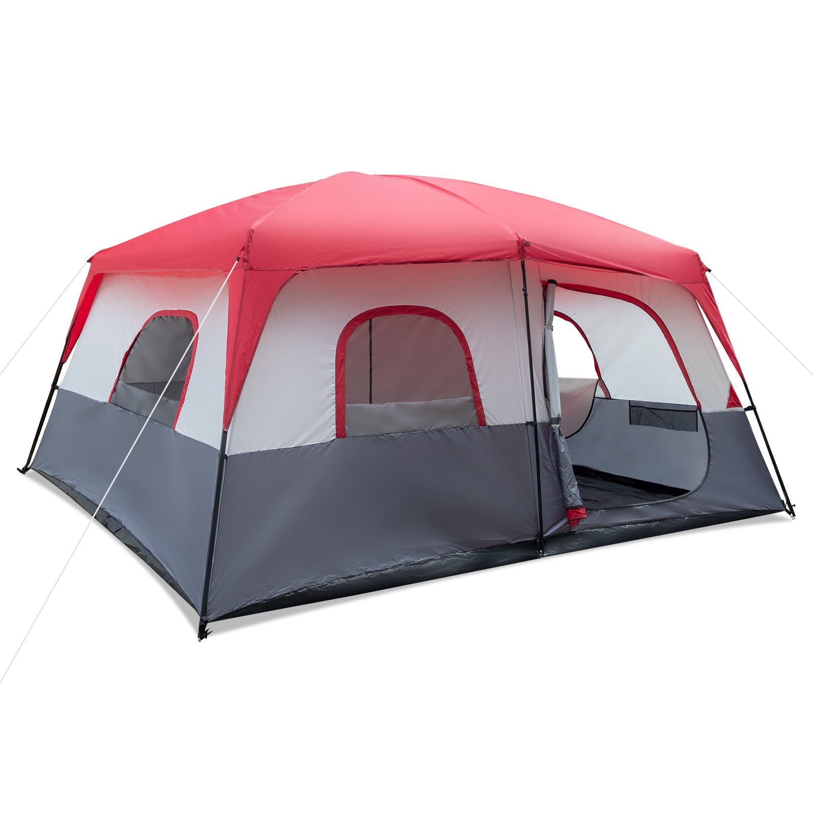 Red And White Camping Tent 430x430x210cm - Izzy's Market