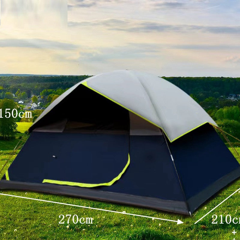 4 Person Black Coated Darkroom Tent For Camping Family Backpacking Tents - Izzy's Market