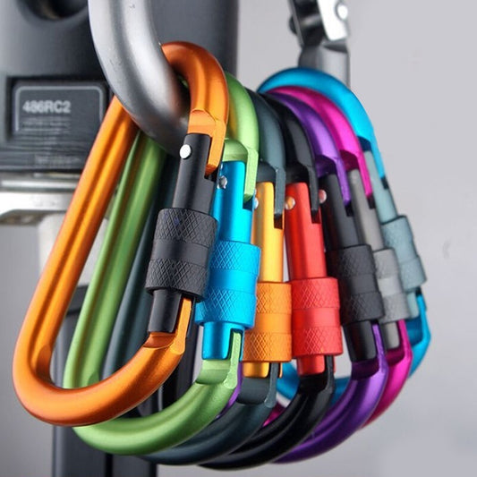 5 Backpacks D-type Hanging Buckle Hanger Outdoor Multifunctional Climbing Button Carabiner - Izzy's Market