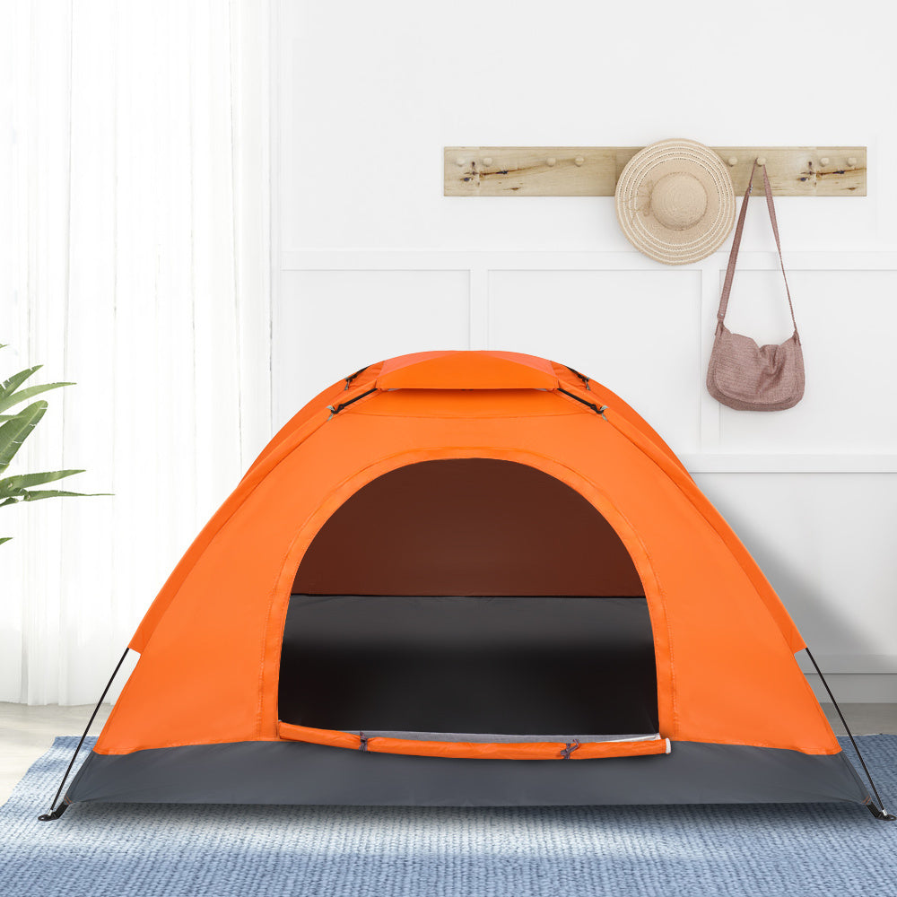Single-person Single-layer Orange Tent - Izzy's Market