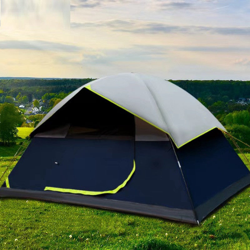 4 Person Black Coated Darkroom Tent For Camping Family Backpacking Tents - Izzy's Market