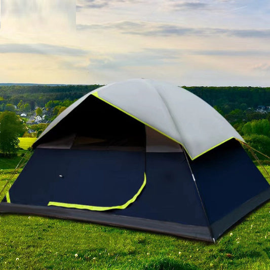 4 Person Black Coated Darkroom Tent For Camping Family Backpacking Tents - Izzy's Market