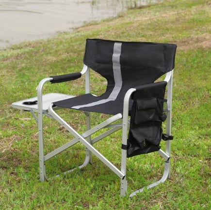 1-piece Upholstered Folding Outdoor Chair With Side Table And Storage Bag - Izzy's Market