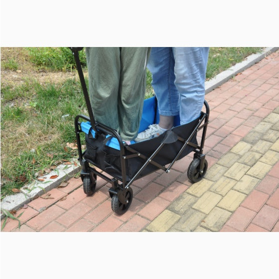 Mini Folding Wagon Garden Cart Shopping Cart Outdoor Camper Wagon Tools Cart - Izzy's Market