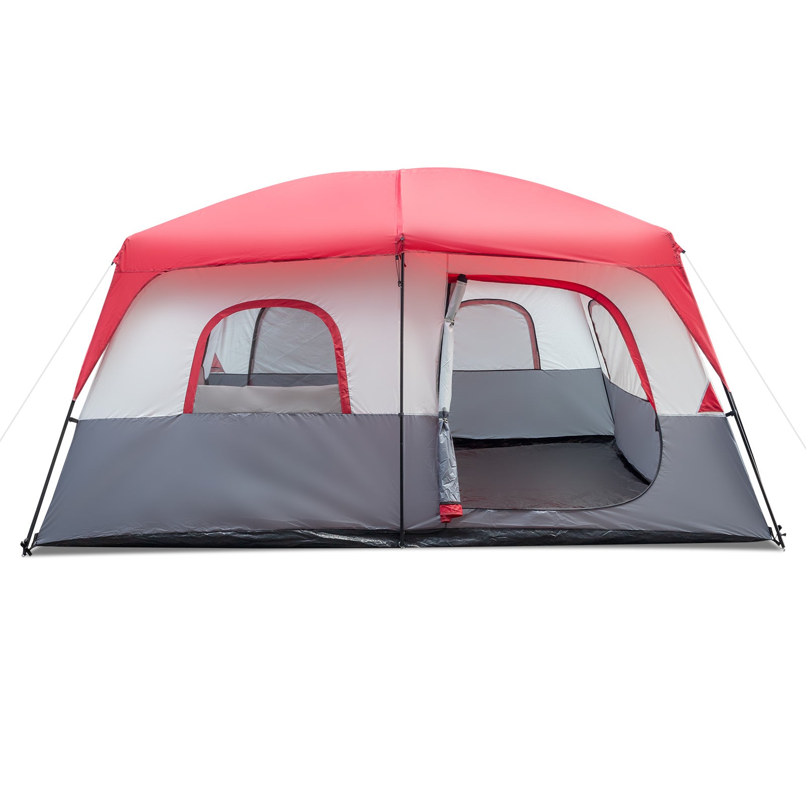 Red And White Camping Tent 430x430x210cm - Izzy's Market