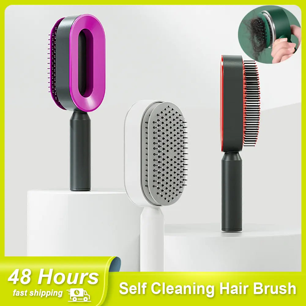 Self Cleaning Hair Brush - Izzy's Market