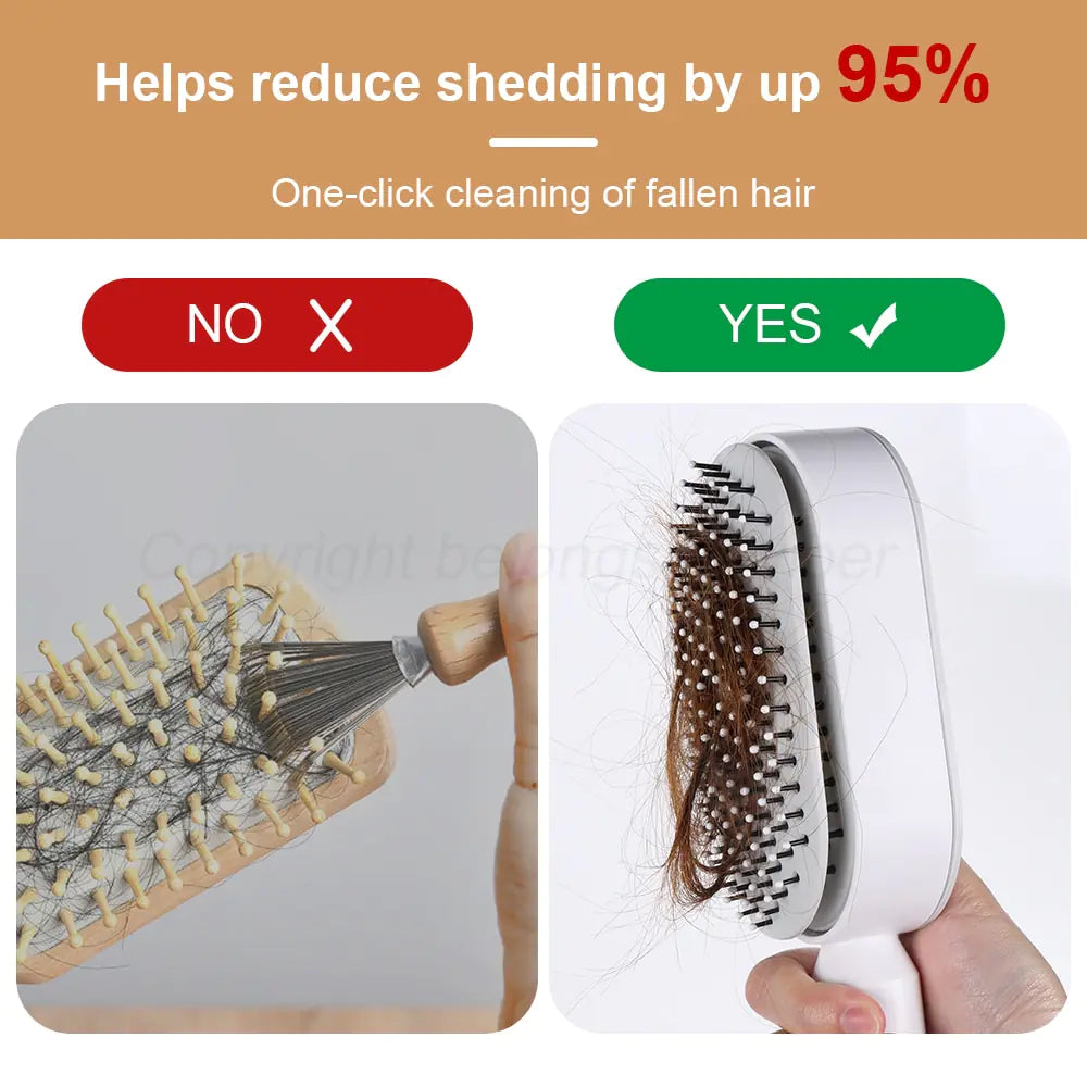 Self Cleaning Hair Brush - Izzy's Market