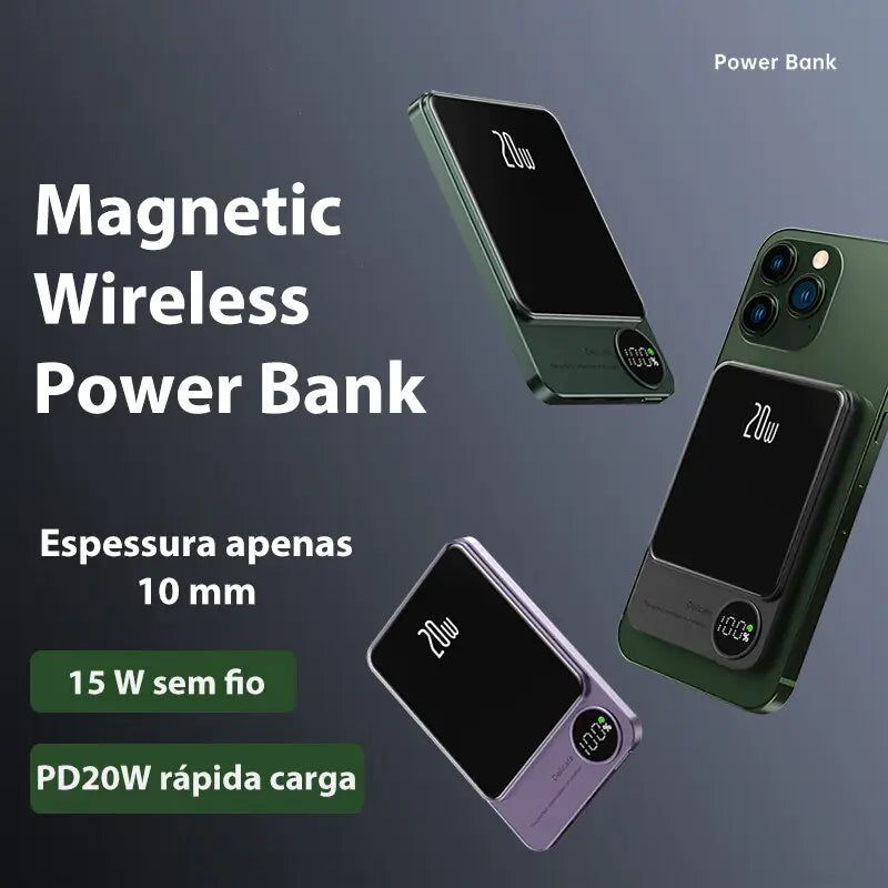 Slim Magnetic Power Bank - Izzy's Market